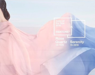 Pantone 2016 ROSE QUARTZ AND SERENITY